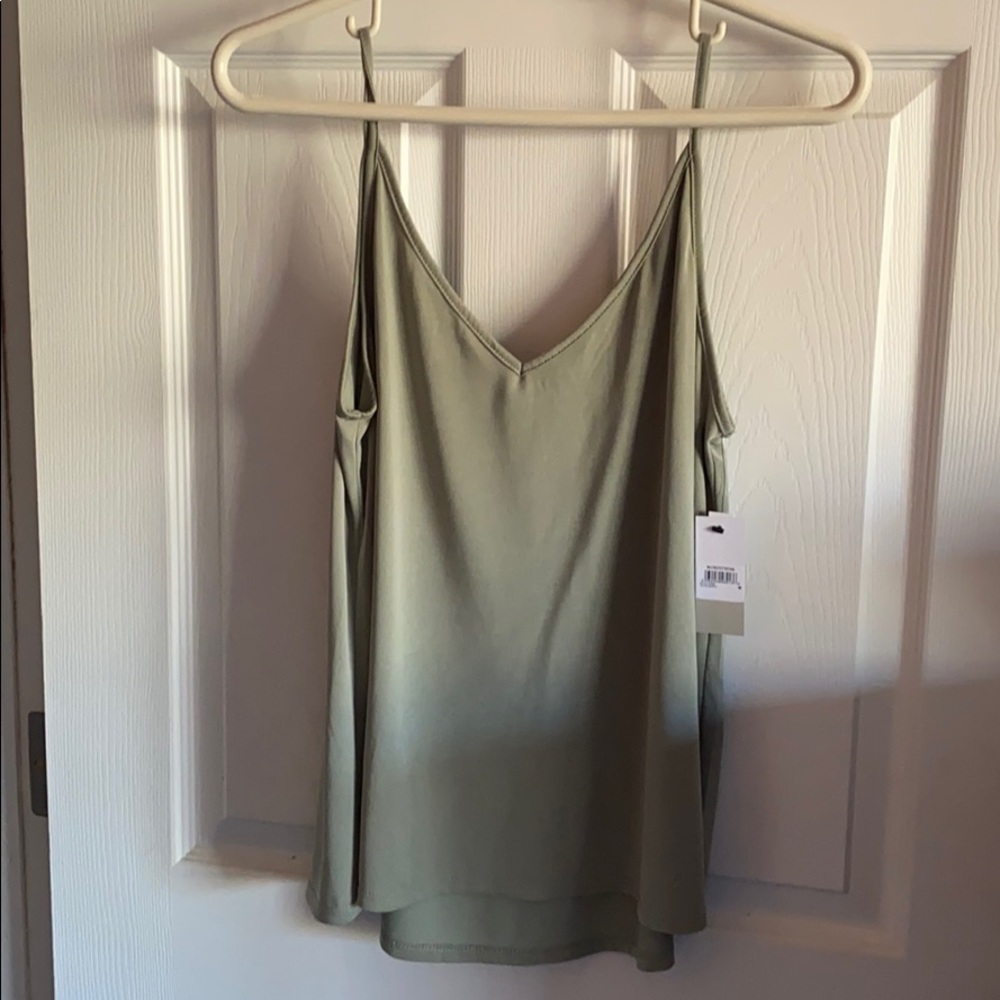 Women’s olive spaghetti string camo